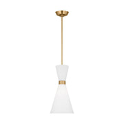 Belcarra Small Pendant in Satin Brass