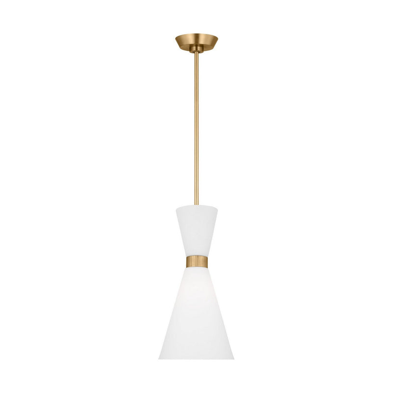 Belcarra Small Pendant in Satin Brass