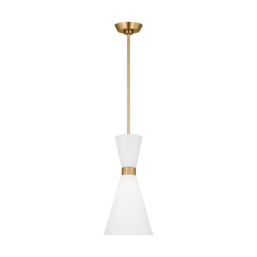 Belcarra Small Pendant in Satin Brass