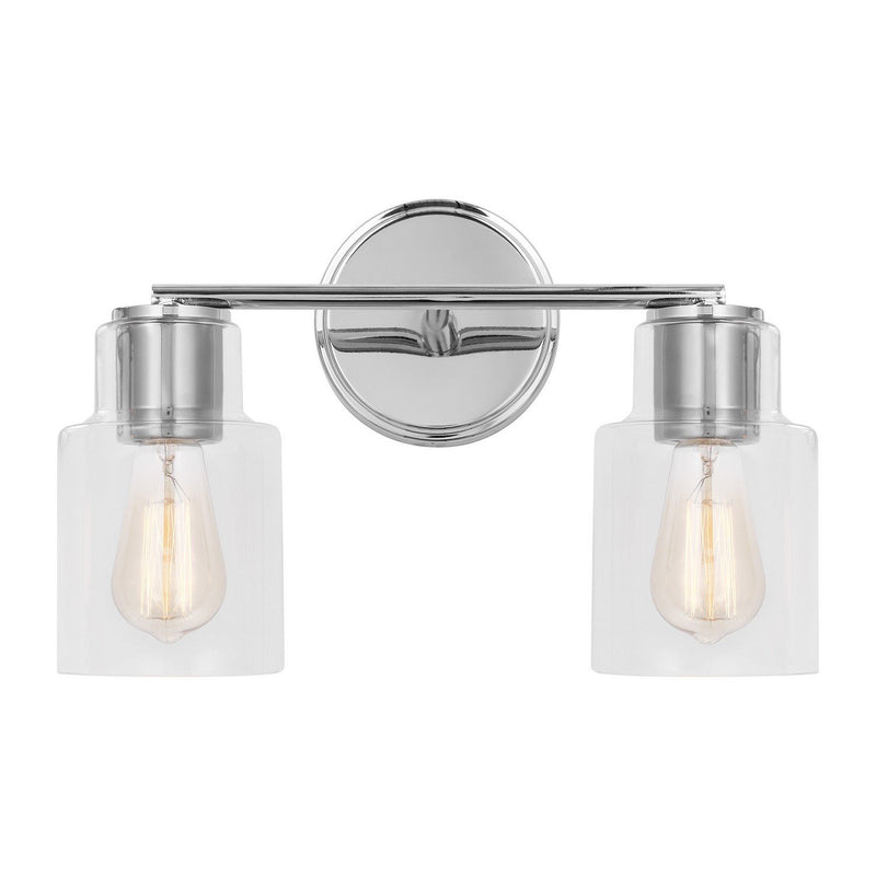 Sayward 2-Light Bath Vanity Light in Chrome