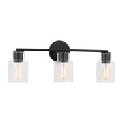 Sayward 3-Light Bath Vanity Light in Midnight Black