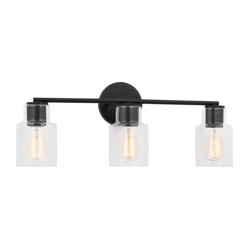 Sayward 3-Light Bath Vanity Light in Midnight Black