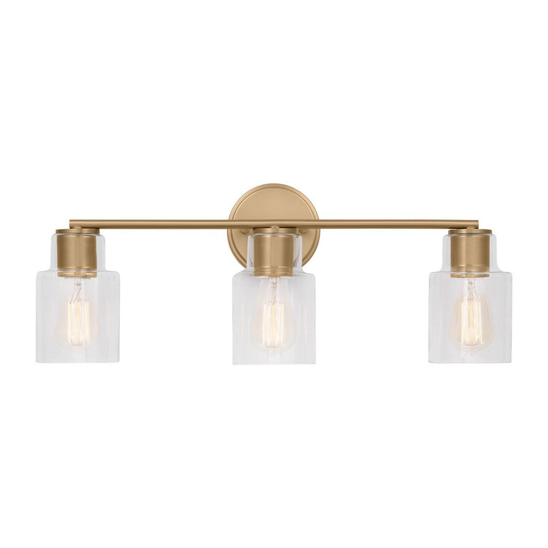 Sayward 3-Light Bath Vanity Light in Satin Brass