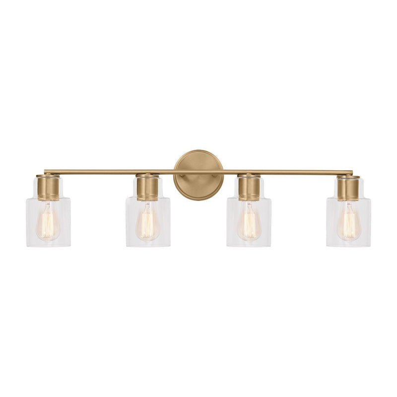 Sayward 4-Light Bath Vanity Light in Satin Brass