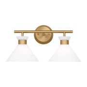 Belcarra 2-Light Bath Vanity Light in Satin Brass