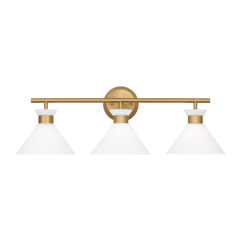 Belcarra 3-Light Bath Vanity Light in Satin Brass