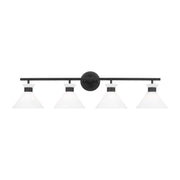 Belcarra 4-Light Bath Vanity Light in Midnight Black