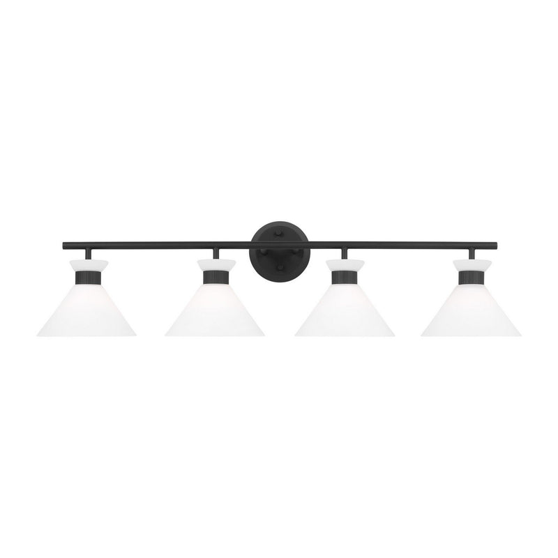 Belcarra 4-Light Bath Vanity Light in Midnight Black