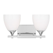 Toffino 2-Light Bath Vanity Light in Chrome