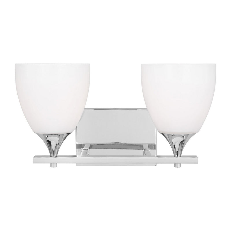 Toffino 2-Light Bath Vanity Light in Chrome