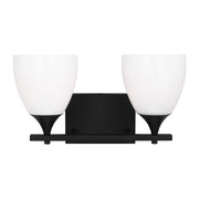 Toffino 2-Light Bath Vanity Light in Midnight Black