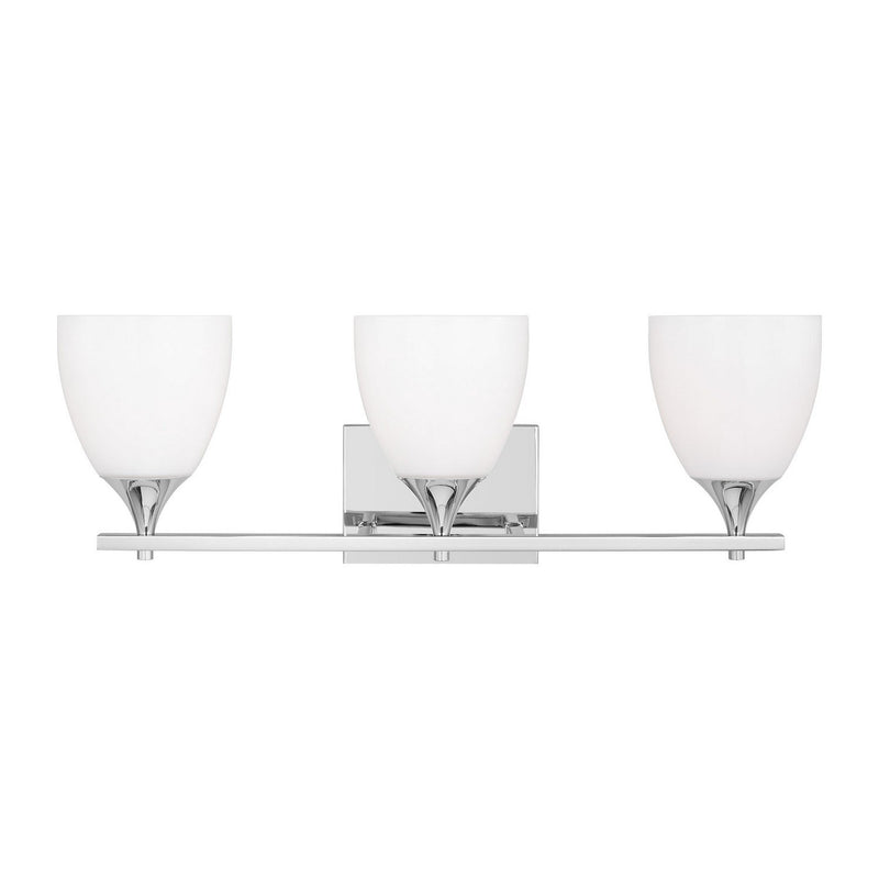 Toffino 3-Light Bath Vanity Light in Chrome