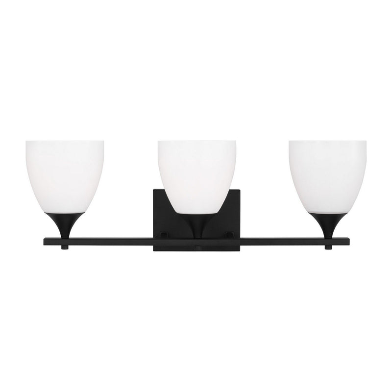 Toffino 3-Light Bath Vanity Light in Midnight Black