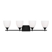Toffino 4-Light Bath Vanity Light in Midnight Black