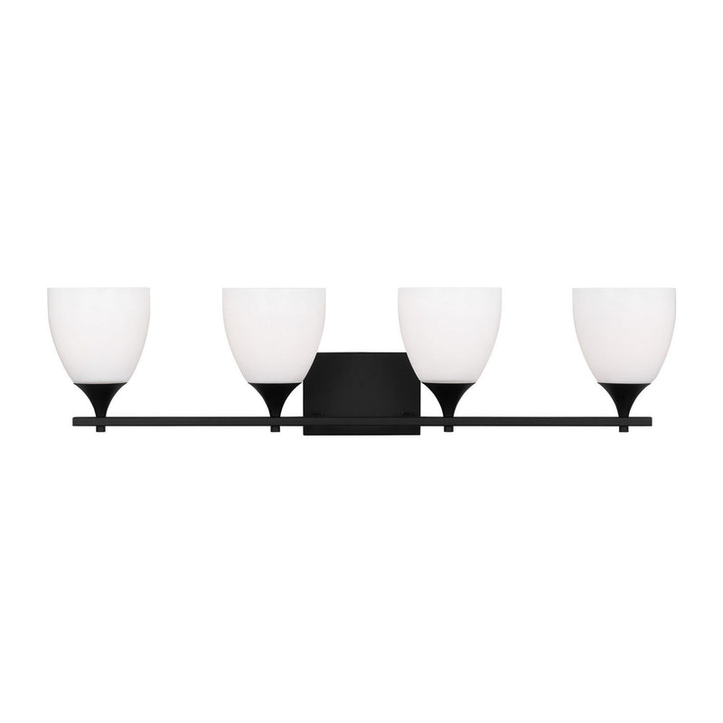 Toffino 4-Light Bath Vanity Light in Midnight Black