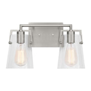 Crofton 2-Light Bath Vanity Light in Brushed Nickel