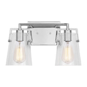 Crofton 2-Light Bath Vanity Light in Chrome