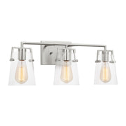 Crofton 3-Light Bath Vanity Light in Brushed Nickel