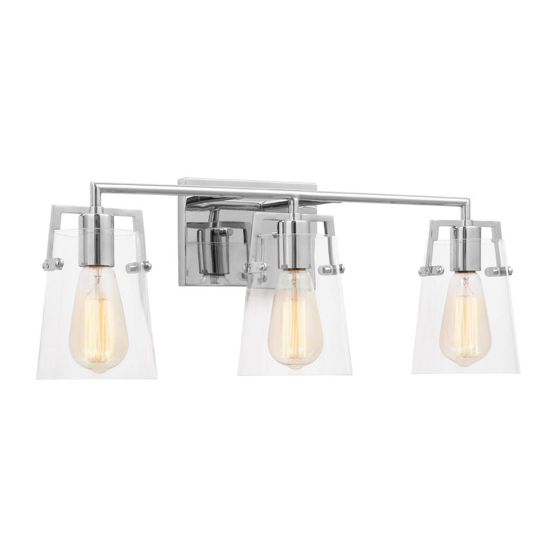 Crofton 3-Light Bath Vanity Light in Chrome
