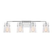 Crofton 4-Light Bath Vanity Light in Chrome