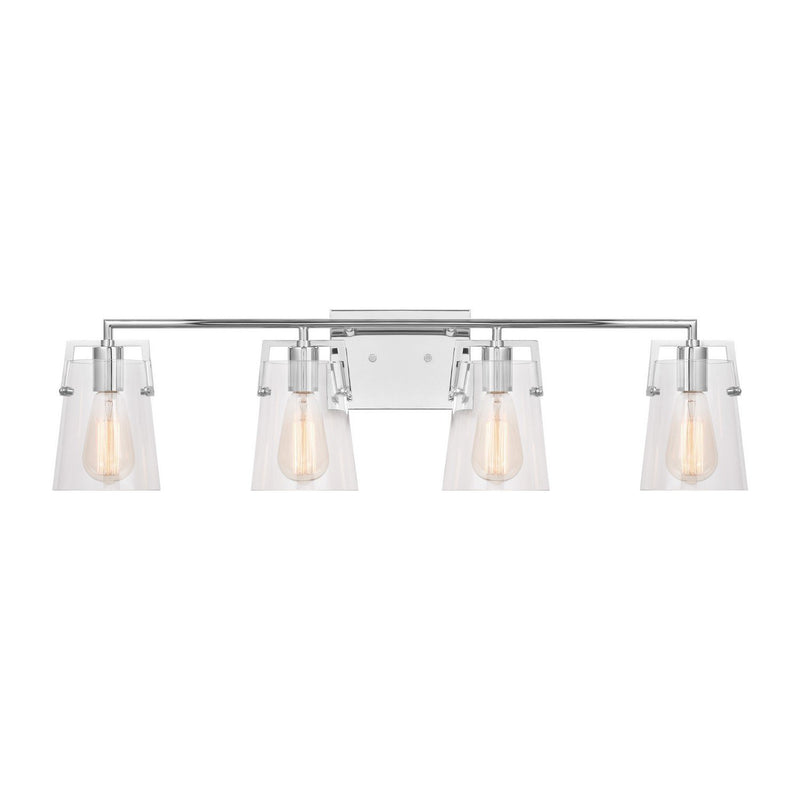 Crofton 4-Light Bath Vanity Light in Chrome