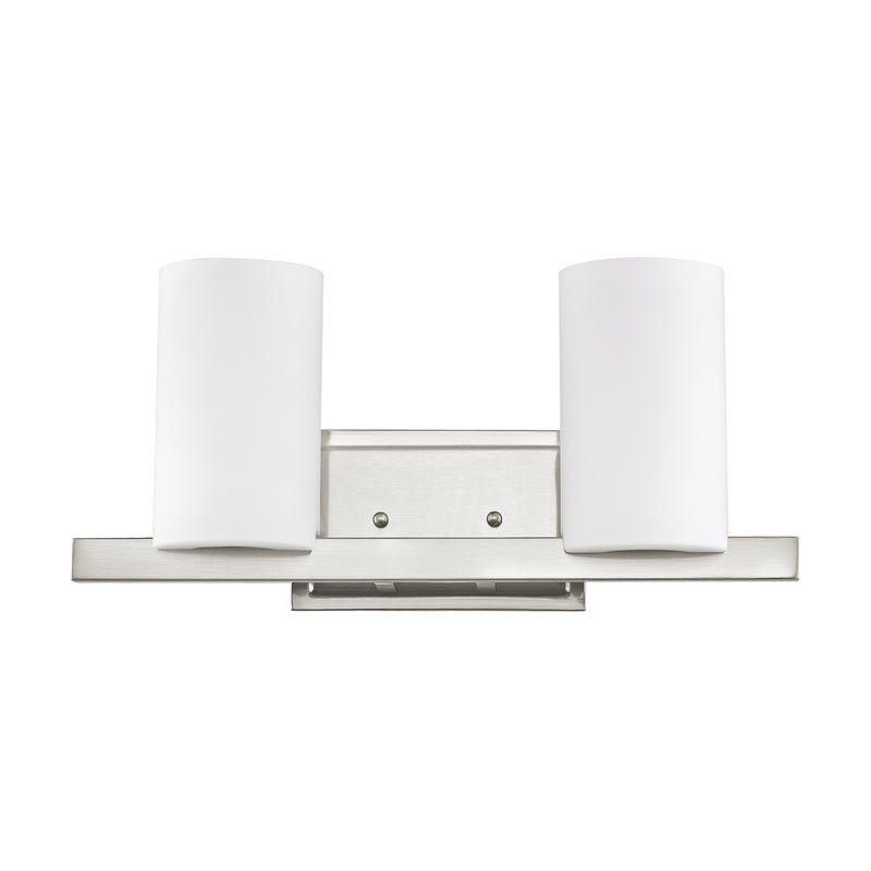 Astoria 2-Light Bath Vanity Light in Brushed Nickel