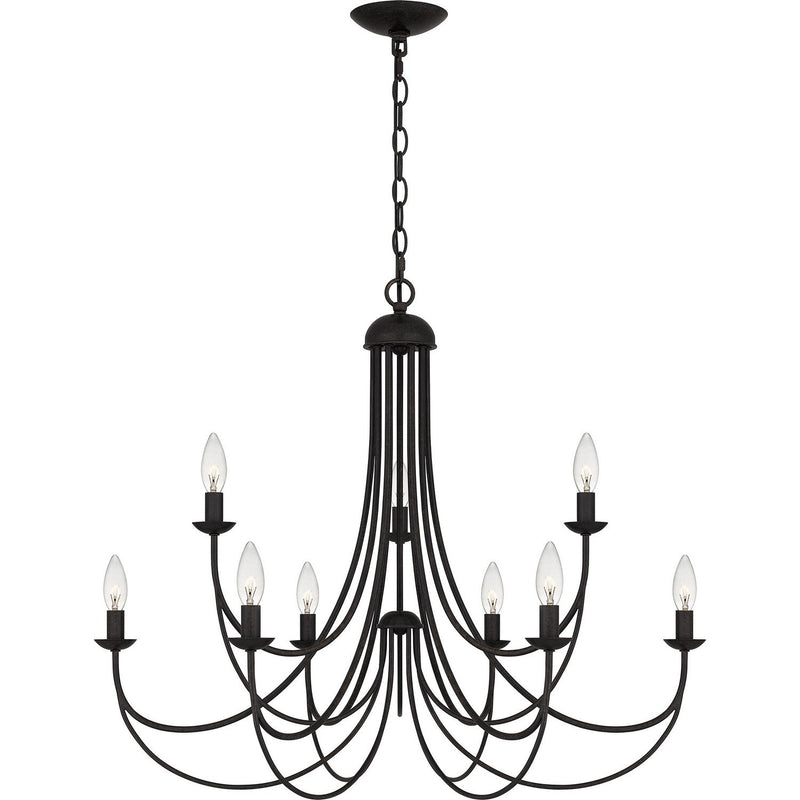 Mirren 9-Light Chandelier in Imperial Bronze
