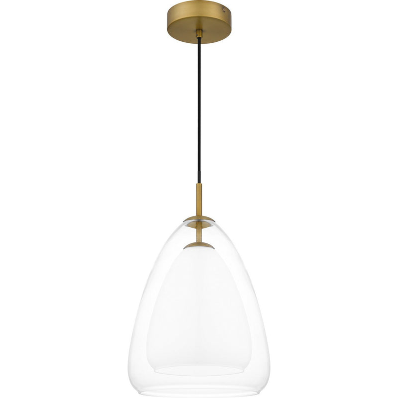 Aero Pendant in Aged Brass