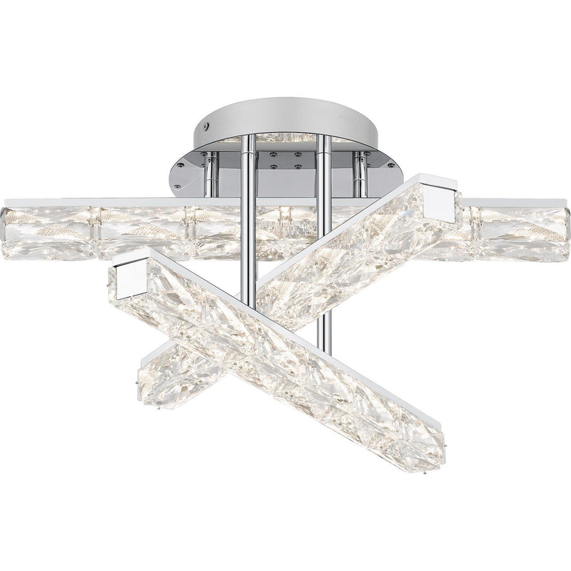 Comet Semi-Flush Mount in Polished Chrome