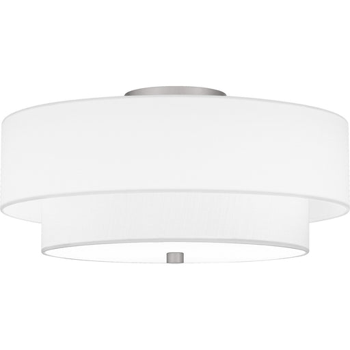Prewett 2-Light Semi Flush Mount in Brushed Nickel - Lamps Expo