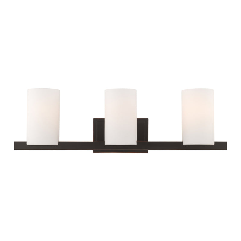 Astoria 3-Light Bath Vanity Light in Hand Applied Olde Bronze