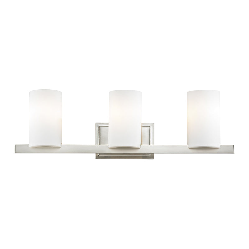 Astoria 3-Light Bath Vanity Light in Brushed Nickel