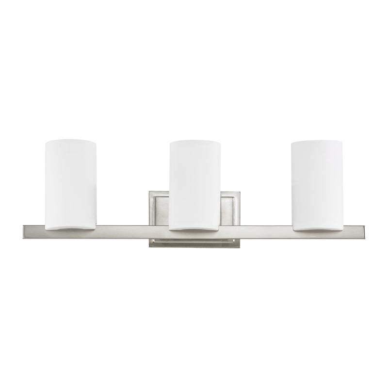 Astoria 3-Light Bath Vanity Light in Brushed Nickel