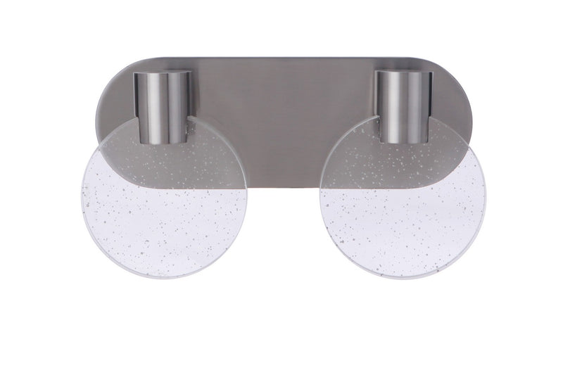 Glisten LED Vanity in Brushed Polished Nickel - Lamps Expo