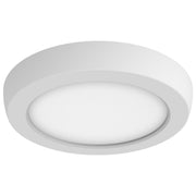 5" Round Edge-Lit LED Flush Mount in White