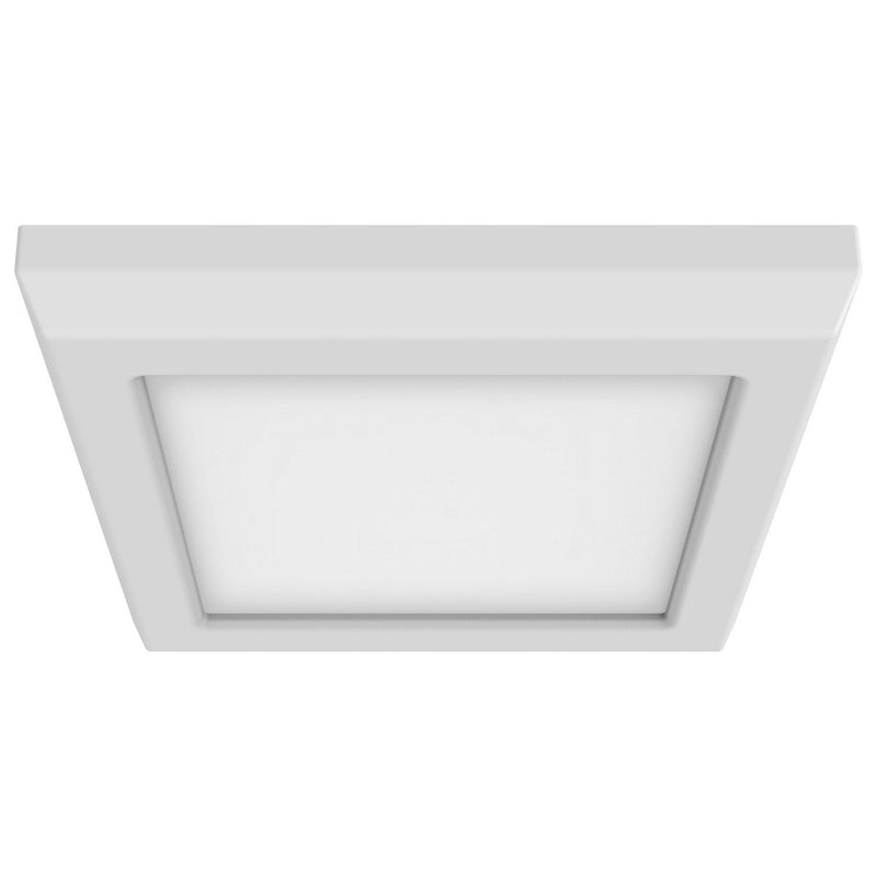 5" Square Edge-Lit LED Flush Mount in White