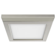 5" Square Edge-Lit LED Flush Mount in Brushed Nickel