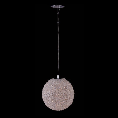Lina 10" LED Globe Pendant in Polished Chrome