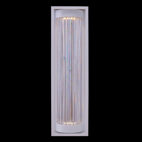 Cilindro Esterno 36" LED Outdoor Wall Sconce in Matte White