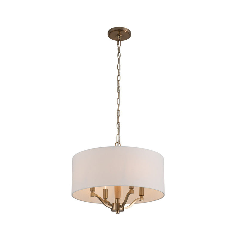 Curva 4-Light Chandelier in Brushed Champagne Gold