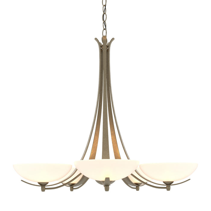 Aegis 5 Arm Chandelier in Soft Gold - 101261-SKT-84-GG0123 by Hubbardton Forge