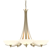 Aegis 5 Arm Chandelier in Modern Brass - 101261-SKT-86-GG0123 by Hubbardton Forge
