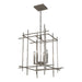 Tura 4-Light Medium Chandelier in Dark Smoke - 101316-SKT-07 by Hubbardton Forge
