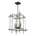 Tura 4-Light Medium Chandelier in Oil Rubbed Bronze - 101316-SKT-14 by Hubbardton Forge