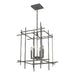 Tura 4-Light Medium Chandelier in Natural Iron - 101316-SKT-20 by Hubbardton Forge