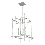 Tura 4-Light Medium Chandelier in Vintage Platinum - 101316-SKT-82 by Hubbardton Forge