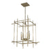 Tura 4-Light Medium Chandelier in Soft Gold - 101316-SKT-84 by Hubbardton Forge