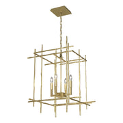 Tura 4-Light Medium Chandelier in Modern Brass - 101316-SKT-86 by Hubbardton Forge
