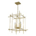 Tura 4-Light Medium Chandelier in Modern Brass - 101316-SKT-86 by Hubbardton Forge