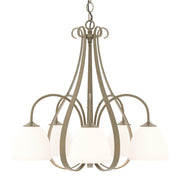 Sweeping Taper 5 Arm Chandelier in Soft Gold - 101445-SKT-84-GG0001 by Hubbardton Forge